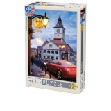 Puzzle 500 piese Peisaje - Brasov seara