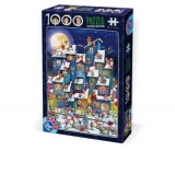 Puzzle 1000 piese Cartoon Collection - Santa Claus Party