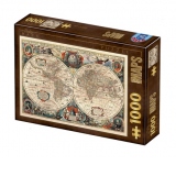 Puzzle 1000 piese Vintage Map-