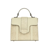 Hand Bag Antonia Moretti leather Beige 28x24x12