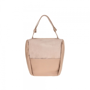 Tote Bag Antonia Moretti leather Cipria 42x34x18