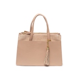 Tote Bag Antonia Moretti leather Cipria 24.5x33.5x12.5