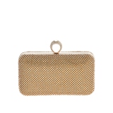 Minaudiere Antonia Moretti 100% polyester Oro 18 x 10 x 6