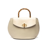 Hand Bag Antonia Moretti leather Beige 26x43x15