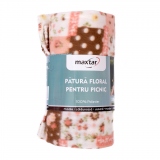 Patura Fleece Maxtar Floral 130x170 cm 0.29 kg maro