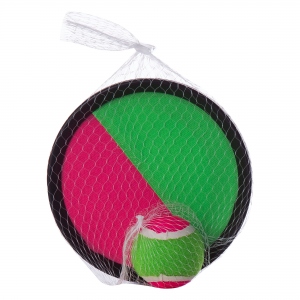 Set 2 Palete Cu Velcro Si MingeMaxtar 18.5 cm 0.198 kg scai puternic verde/roz