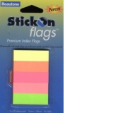 Index Stick On Flags 15 x 50 mm, blister cu 50 file x 5 culori (NEON)