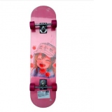 Skateboard 80cm lemn, suport aliaj aluminiu 32