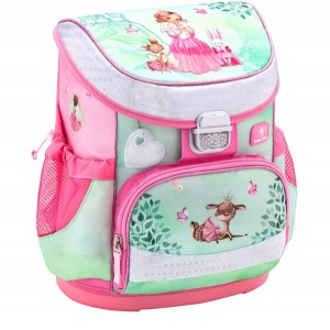 Ghiozdan neechipat Mini-Fit, dimensiune 36 x 28 x 19 cm, motiv Princess with Friends