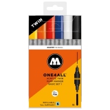 Marker acrilic One4All Acrylic Twin Basic Set 1 (6 bucati)