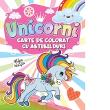 Unicorni. Carte de colorat cu abtibilduri