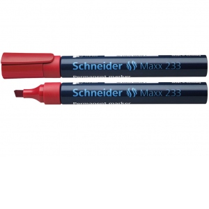 Marker permanent Schneider Maxx 233, rosu