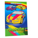 Privim si coloram. Coloram Auto sport