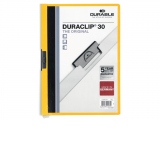 Dosar plastic Duraclip Original 30 Durable, Galben