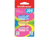 Set ascutitoare din plastic Erich Krause Joy, 3 buc