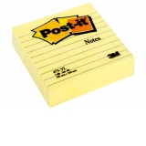 Notes adeziv Post-it Canary Yellow liniat