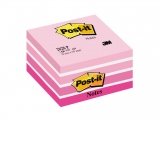 Cub notite adezive Post-it Pastel, Rosu