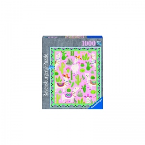 PUZZLE ALPACA SI CACTUSI, 1000 PIESE