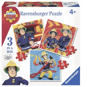 PUZZLE POMPIER SAM 25/36/49 PIESE