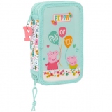 Penar dublu echipat 28 piese Peppa Pig