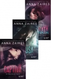 Pachet Anna Zaires 3 Carti: 1:Captiva in bratele tale; 2:Supusa dorintelor intunecate; 3:Dominata de fanteziile tale