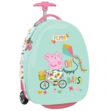 Troler cabina copii de 43 cm Peppa Pig vernil