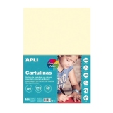 Carton colorat Apli, format A4, 50 de file, 10 culori asortate