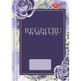 Registru A5 96 file DACO model floral mov RG5192AR