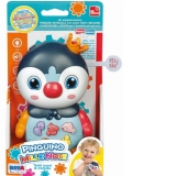 Jucarie bebe Pinguin muzical, model albastru