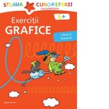 Exercitii grafice pentru clasa pregatitoare (varsta 6+) - Litere si numere (rosu)