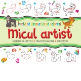 Invata sa desenezi si sa colorezi. Micul artist (verde)