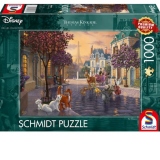 Puzzle Schmidt: Thomas Kinkade - Disney - Pisicile aristocrate, 1000 piese