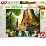 Puzzle Schmidt: Georgina Fellenberg - Cabana in poiana, 1000 piese