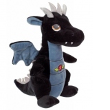 Dragon din plus colorat cu sunet, negru