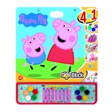 Set Pentru Desen Giga Block 4 in 1 Peppa Pig