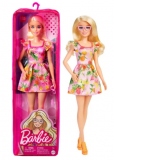 Papusa barbie fashionista blonda cu ochelari