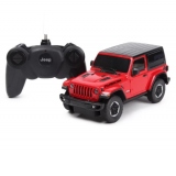 Masina cu telecomanda Jeep Wrangler JR rosu, scara 1 la 24