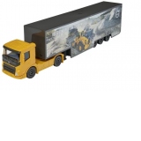 Transportor Volvo Tir din metal, lungime 7.5 cm