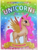 Unicorni fantastici. Carte de colorat cu abtibilduri