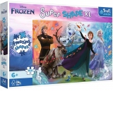 Puzzle Trefl Primo Super Shape XXL 160 piese - Frozen, Descopera lumea inghetata