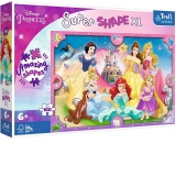 Puzzle Trefl Primo Super Shape XXL 160 piese - Lumea printeselor Disney