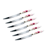 Set cutite pentru desert, 6 persoane, Inox&Portelan, 21x1.5