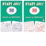 Pachet Start joc! 50 de jocuri cu labirinturi (2 volume)