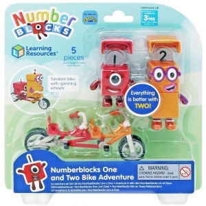 Set figurine Numberblocks - Aventuri pe bicicleta cu Unu & Doi