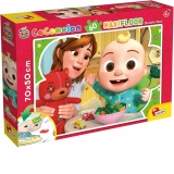 Puzzle de colorat maxi - Cocomelon la masa (60 piese)