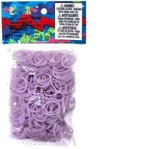 Elastice Rainbow Loom - Stralucesc in intuneric Mov-600 buc