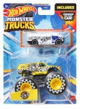 Hot Wheels Monster Truck si Masinuta Metalica Taxi