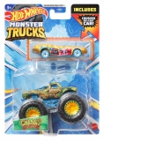 Hot Wheels Monster Truck si Masinuta Metalica Chassis Snapper