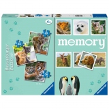 Puzzle + Joc Memory Animale, 25/36/49 Piese