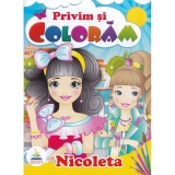 Privim si coloram. Nicoleta